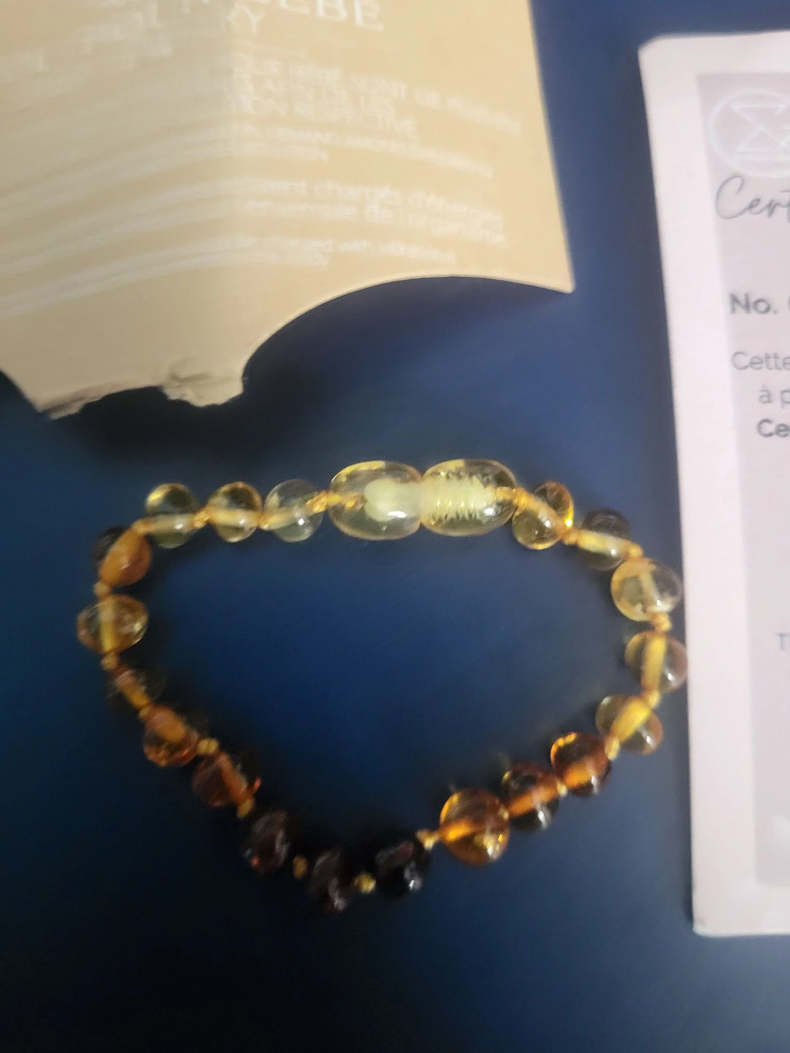 Pulseira de âmbar para bebê – photo 2
